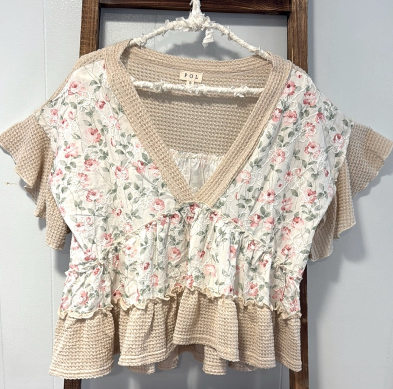 POL”The Sweetheart” Floral Baby Doll Top