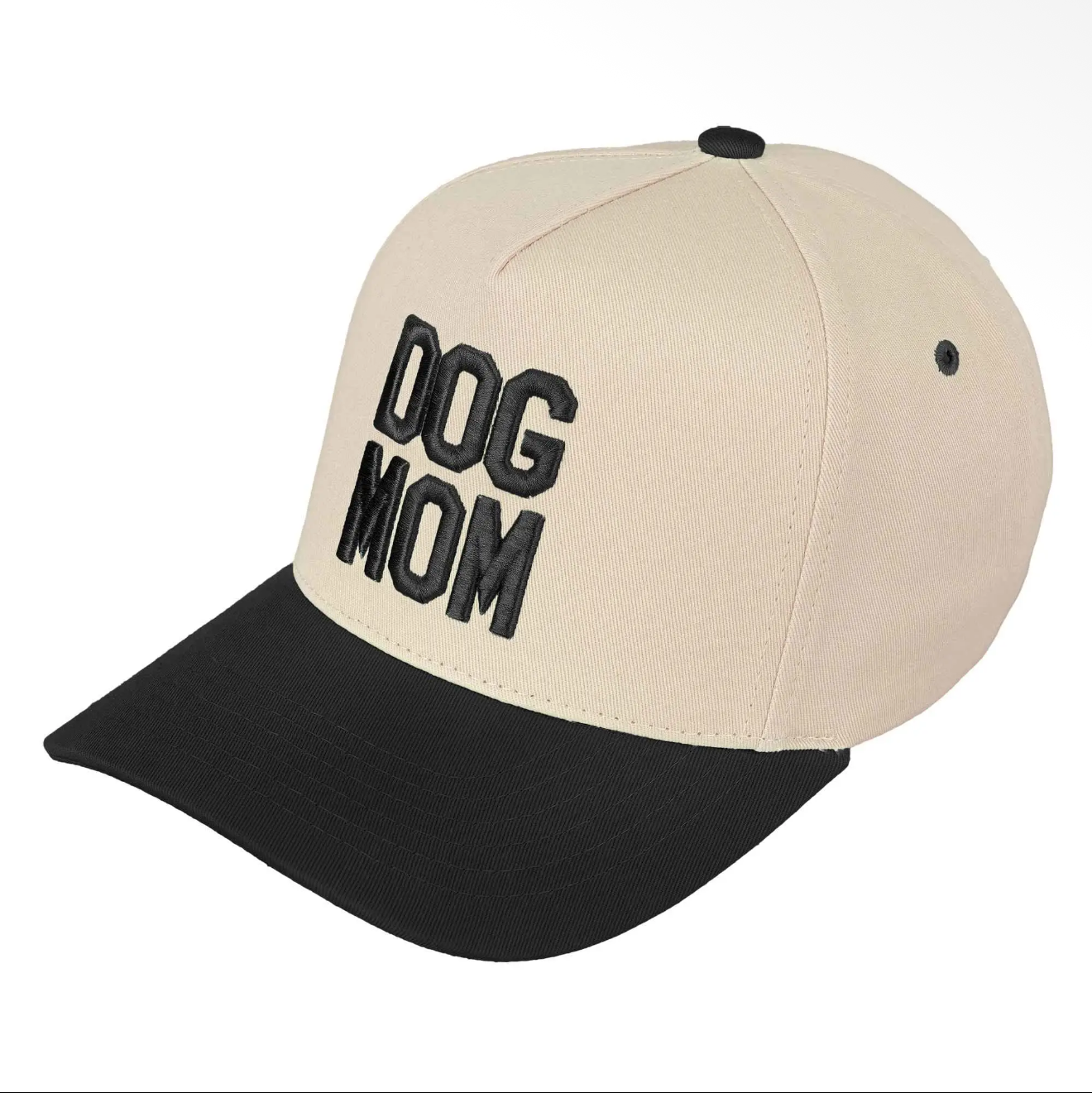 "Dog Mom" Puff Embroidered Trucker Hat